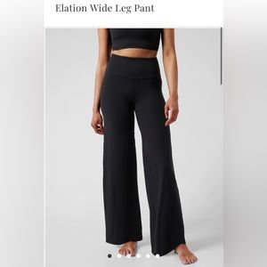 Athleta Elation wide leg leggings, never worn, medium, black